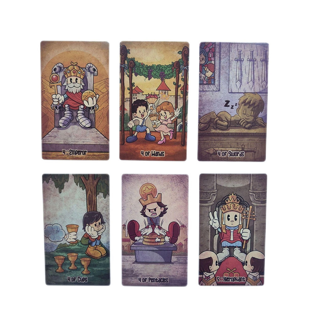 Bộ Bài Old School Tarot 7x12 Cm Tặng Đá Thanh Tẩy