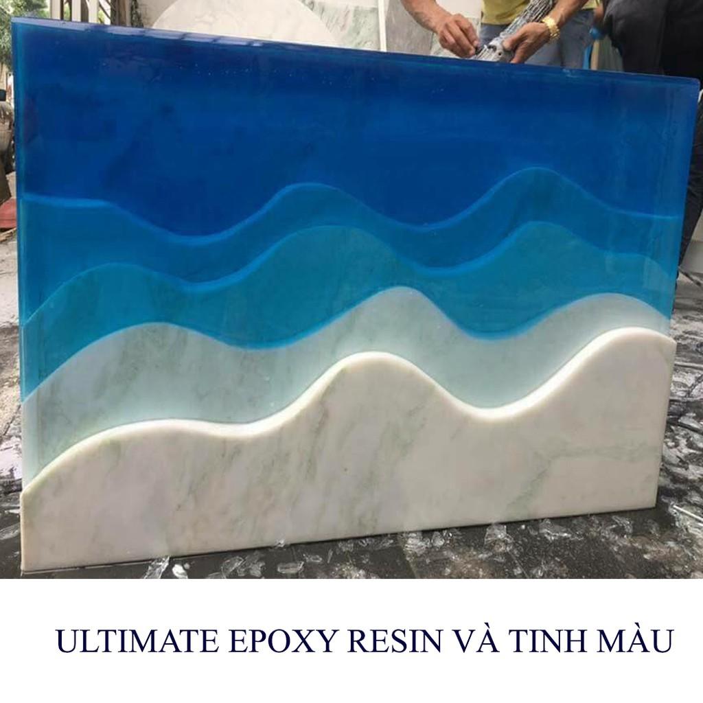 Bộ 1.2kg ultimate epoxy resin đổ khối bề mặt trên 1cm