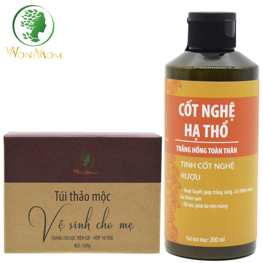 Bộ Chăm Sóc Love Mom, Khử Mùi Vùng Kín Và Dưỡng Trắng Da Body Wonmom