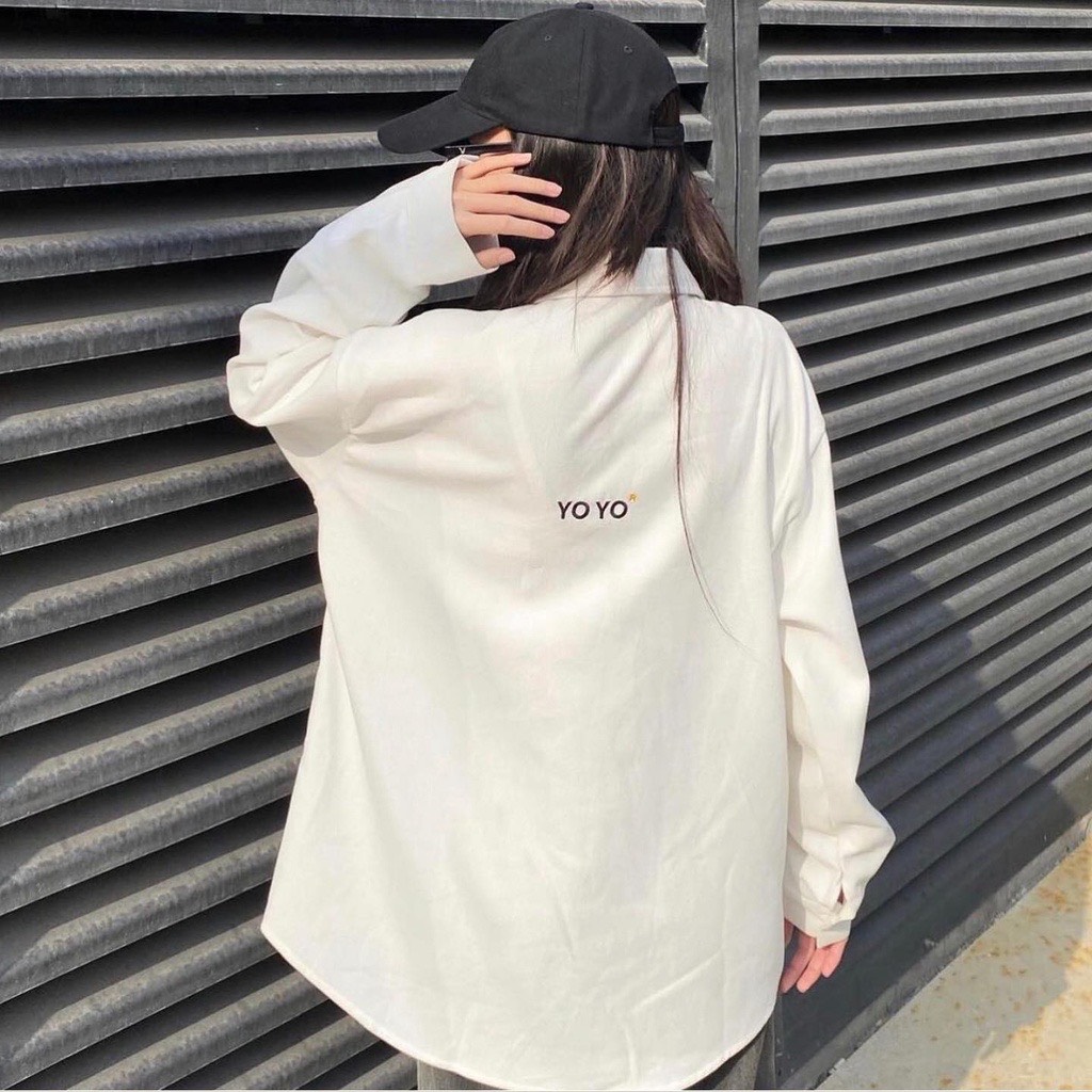 Áo Sơ Mi Nữ Chất Da Cao Cấp Không Bị Xù Chất Dày Dạn Unisex
