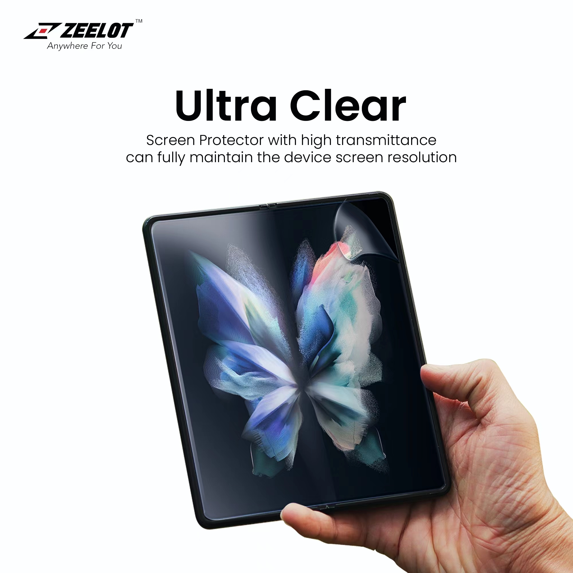 Bộ dán Zeelot Ultra Clear 4 in 1 dành cho Samsung Galaxy Z Fold 4 2022 - Hàng Chính Hãng