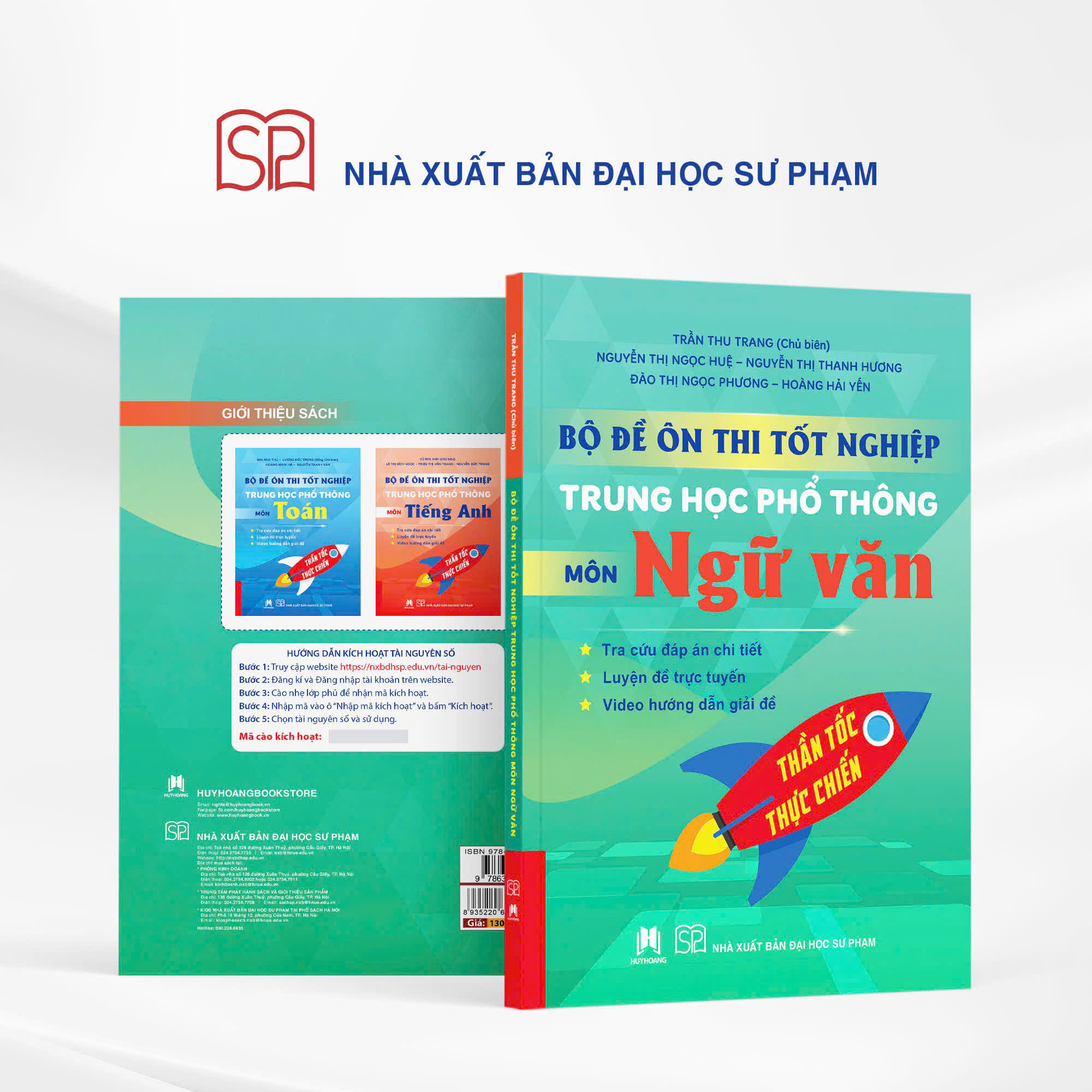 (Combo 3 cuốn) BỘ ĐỀ ÔN THI TỐT NGHIỆP TRUNG HỌC PHỔ THÔNG MÔN TOÁN - NGỮ VĂN - TIẾNG ANH - Nhà xuất bản Đại học Sư phạm