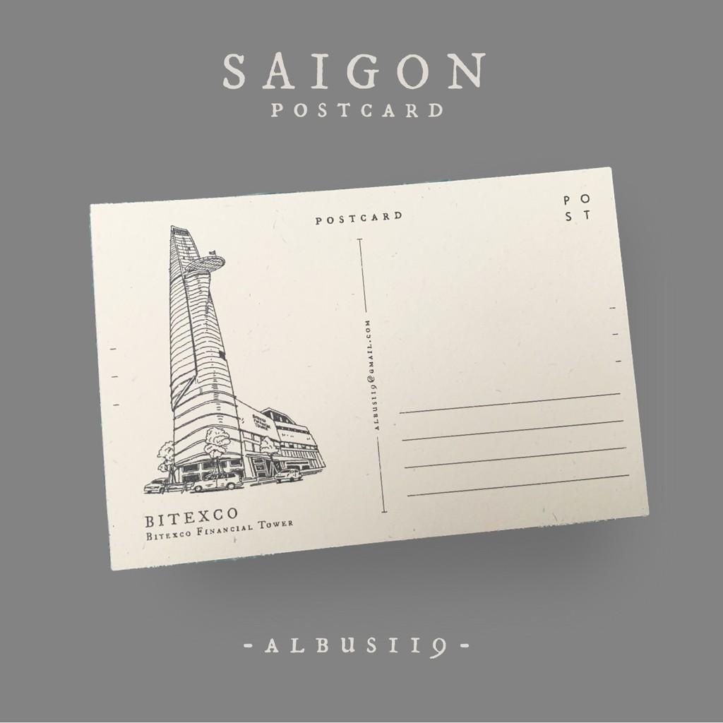 Postcard Saigon | Bưu Thiếp chủ đề Sài Gòn giấy dày | Zip A1