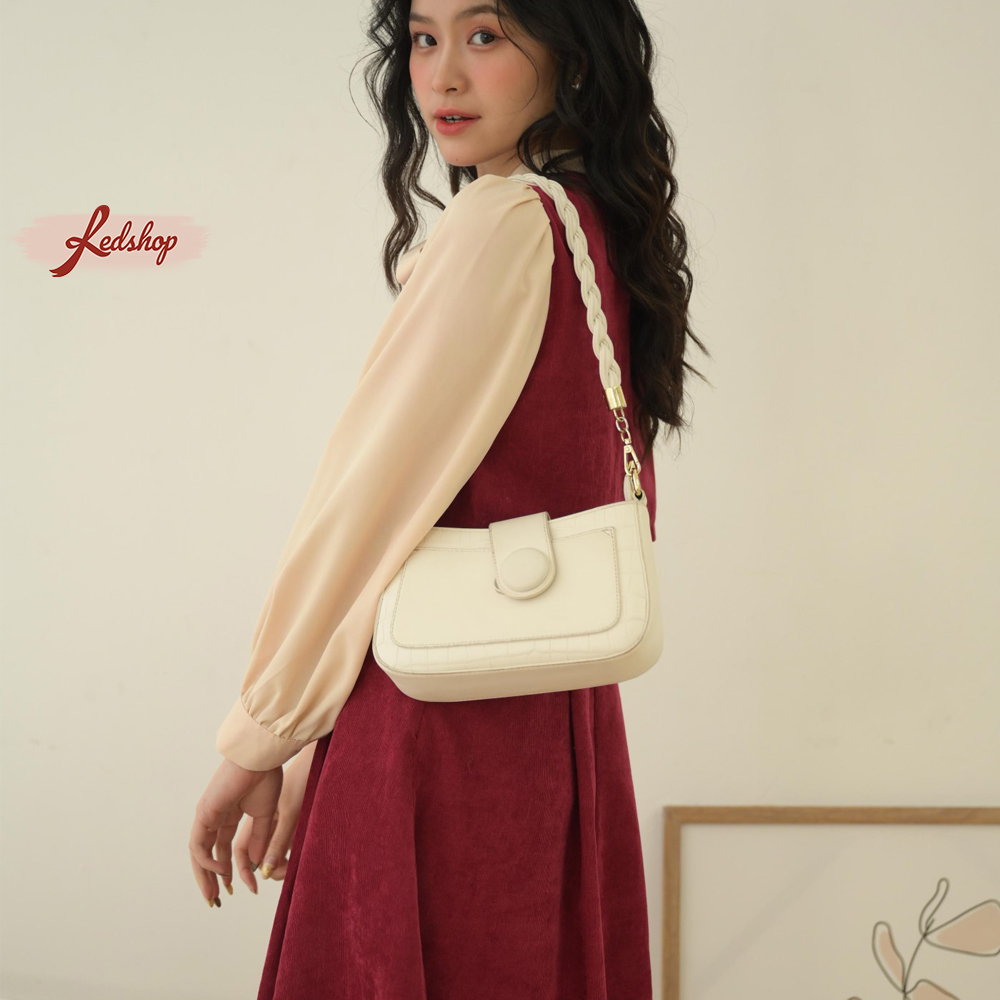 Váy tiểu thư cổ thắt nơ phong cách Hàn Quốc Red Shop 29302