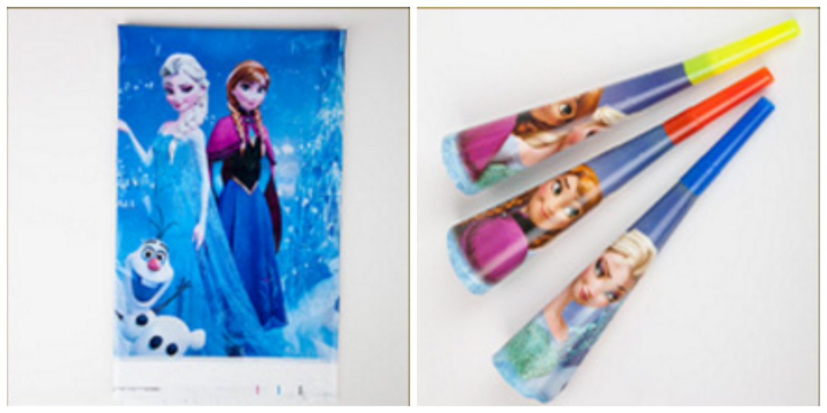 Sét trang trí sinh nhật 16 món đầy đủ cho bé gái chủ đề công chúa ELSA