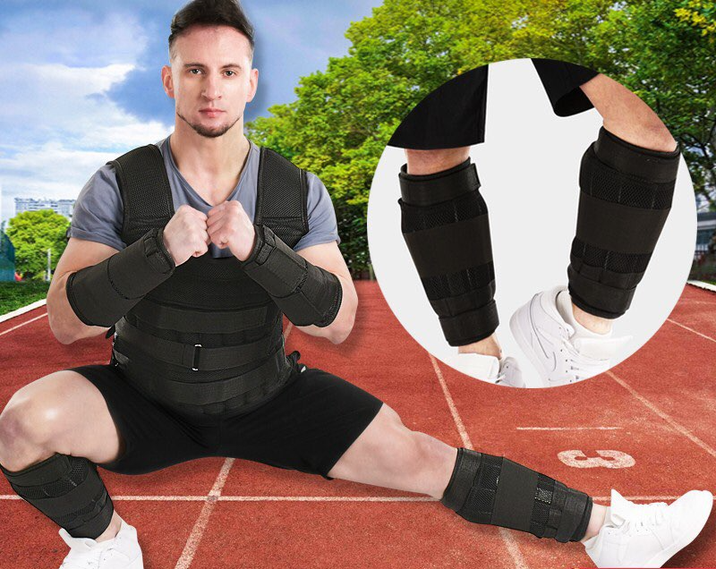Combo Aó Tạ 10kg + Tạ Chân 5kg + Tạ Tay 4kg Hàng Cao Cấp Tập Gym, Chạy Bộ, Siết Cân