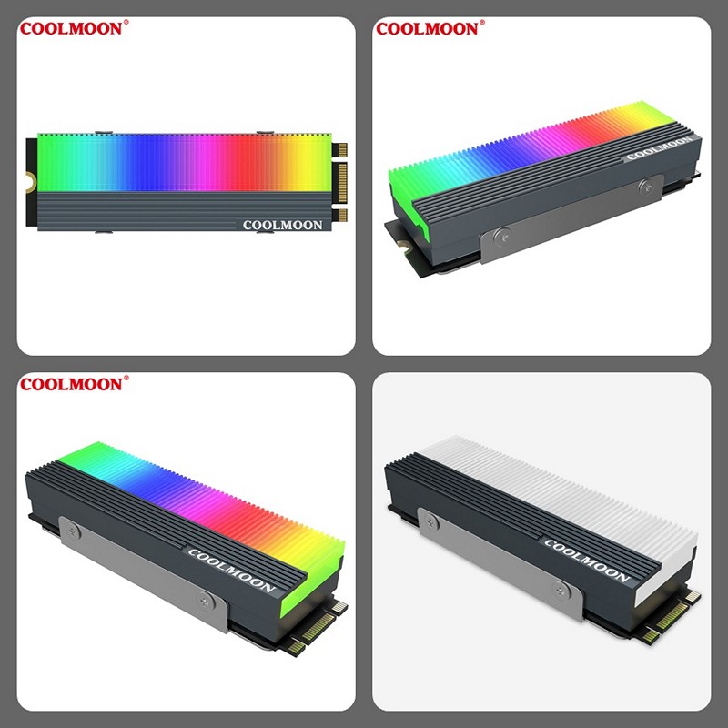 Tản Nhiệt Led RGB CM-M73S cho ổ cứng SSD M2 2280 hàng nhập khẩu