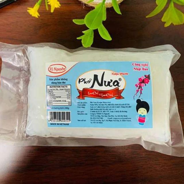 Combo 8 Gói Phở Nưa Vị Nguyên Das Keto 240g