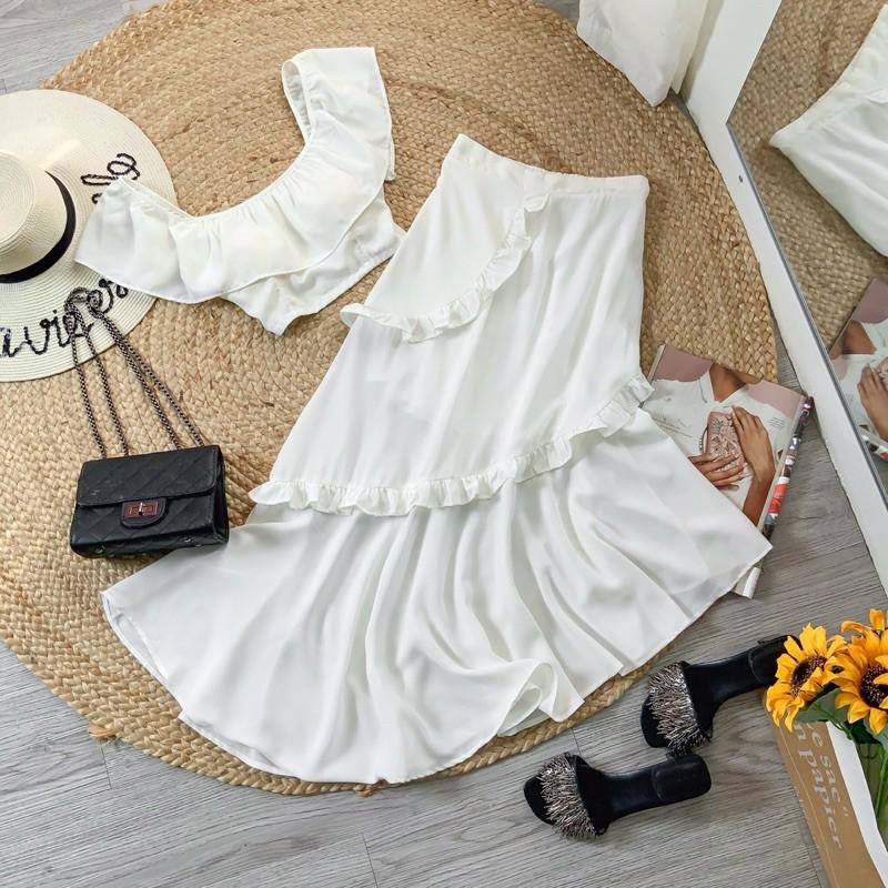 S57 SÉT ÁO CROPTOP + VÁY