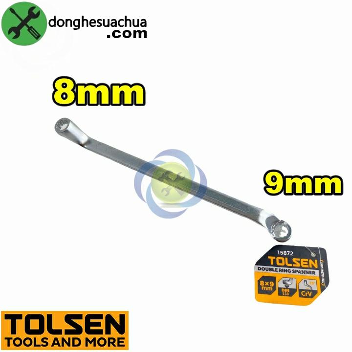 Cờ lê hai đầu tròng 8mm và 9mm Tolsen 15872