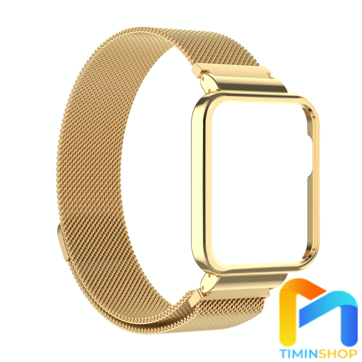 Dây đeo cho Xiaomi Mi Watch Lite - Dây thép, khóa nam châm