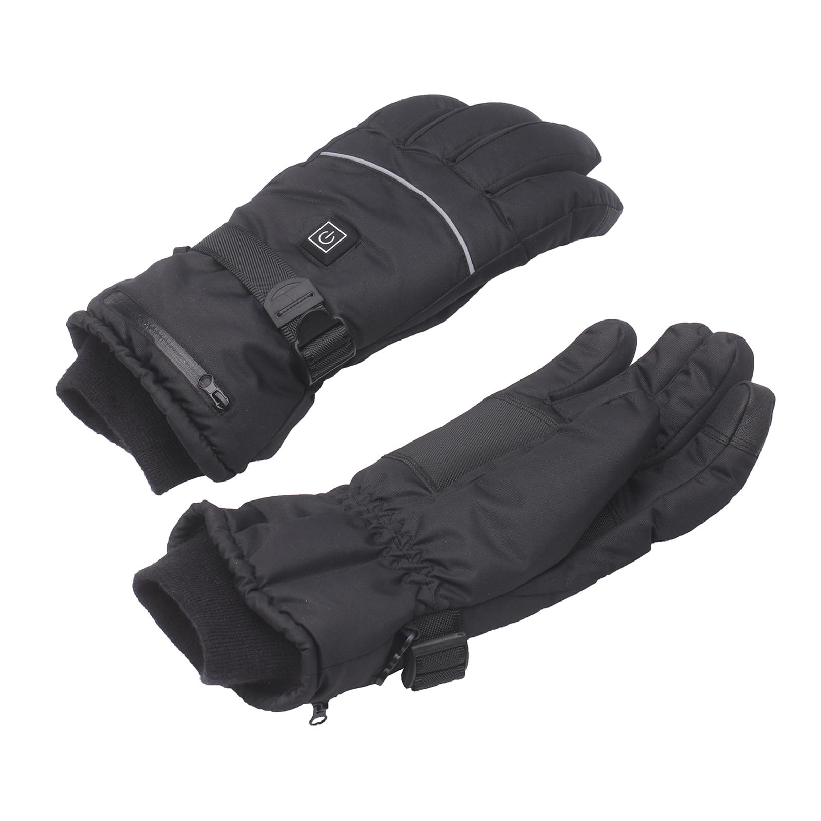 Rechargeable Heated Gloves Waterproof Gloves Insulated Mitts Auto Regulate Electric Warm Heated Gloves Outdoor Winter