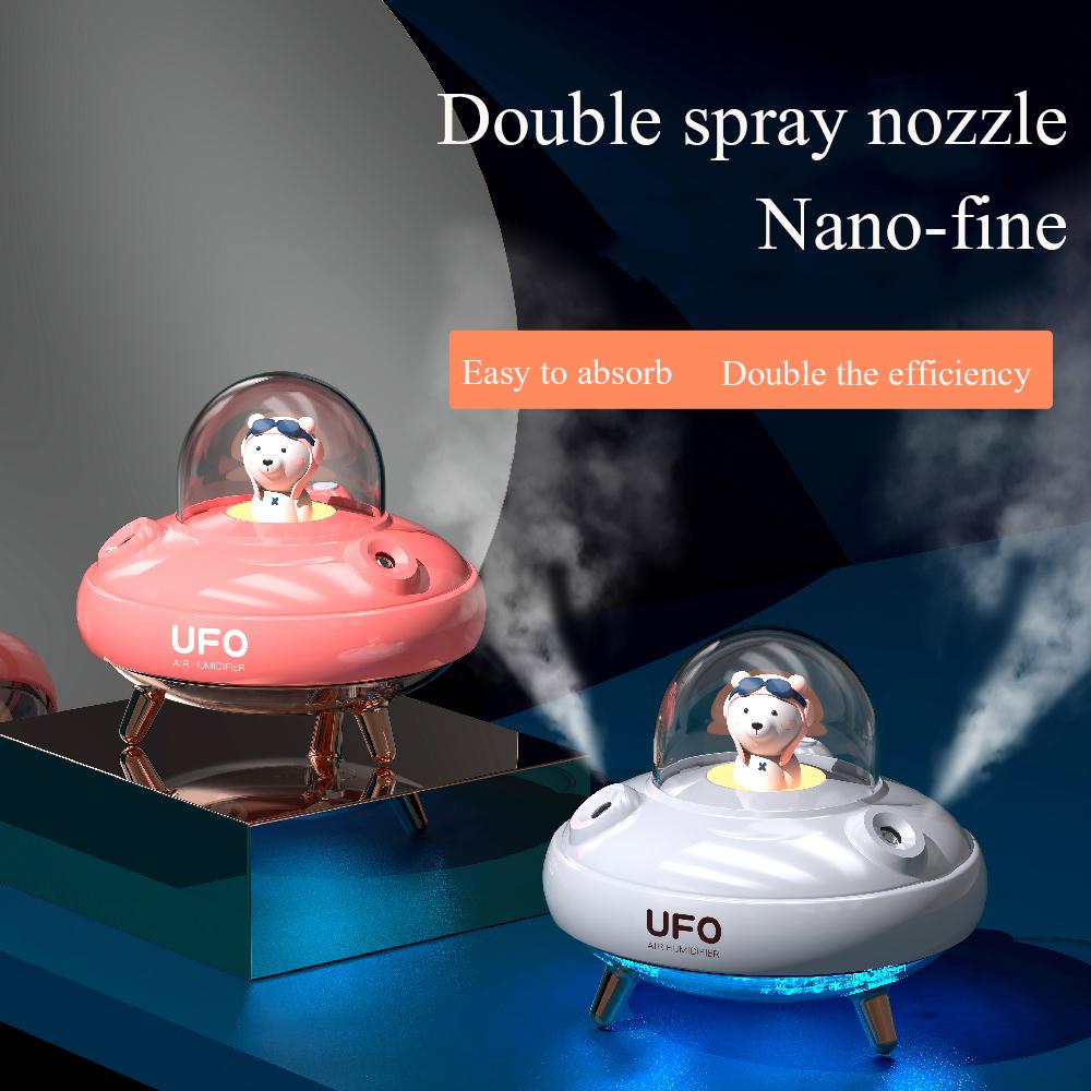 Điện Đôi Xịt Thơm Khuếch Tán LED Tinh Máy Khuếch Tán Tinh Dầu Phun Sương Tạo Ẩm Không Khí 400ML Siêu Âm Thanh Mát Phun Sương Tạo Phun Sương Tạo Ẩm Hình Ếch Con