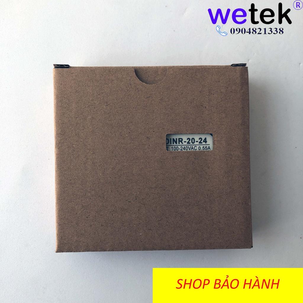 Nguồn xung cài DIN rail thương hiệu Sinotimer MDINR-20-24, 20W, 24Vdc, SMPS, hàng dự án, chứng chỉ, bảo hành đủ