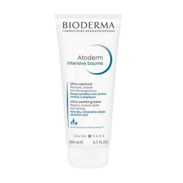 Kem dưỡng ẩm làm dịu và phục hồi dành cho da khô, da chàm dị ứng BIODERMA Atoderm Intensive Baume 200ml
