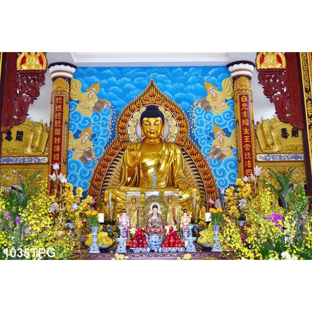 TRANH DÁN TƯỜNG 3D PHẬT - TRANH DÁN BÀN THỜ PHẬT