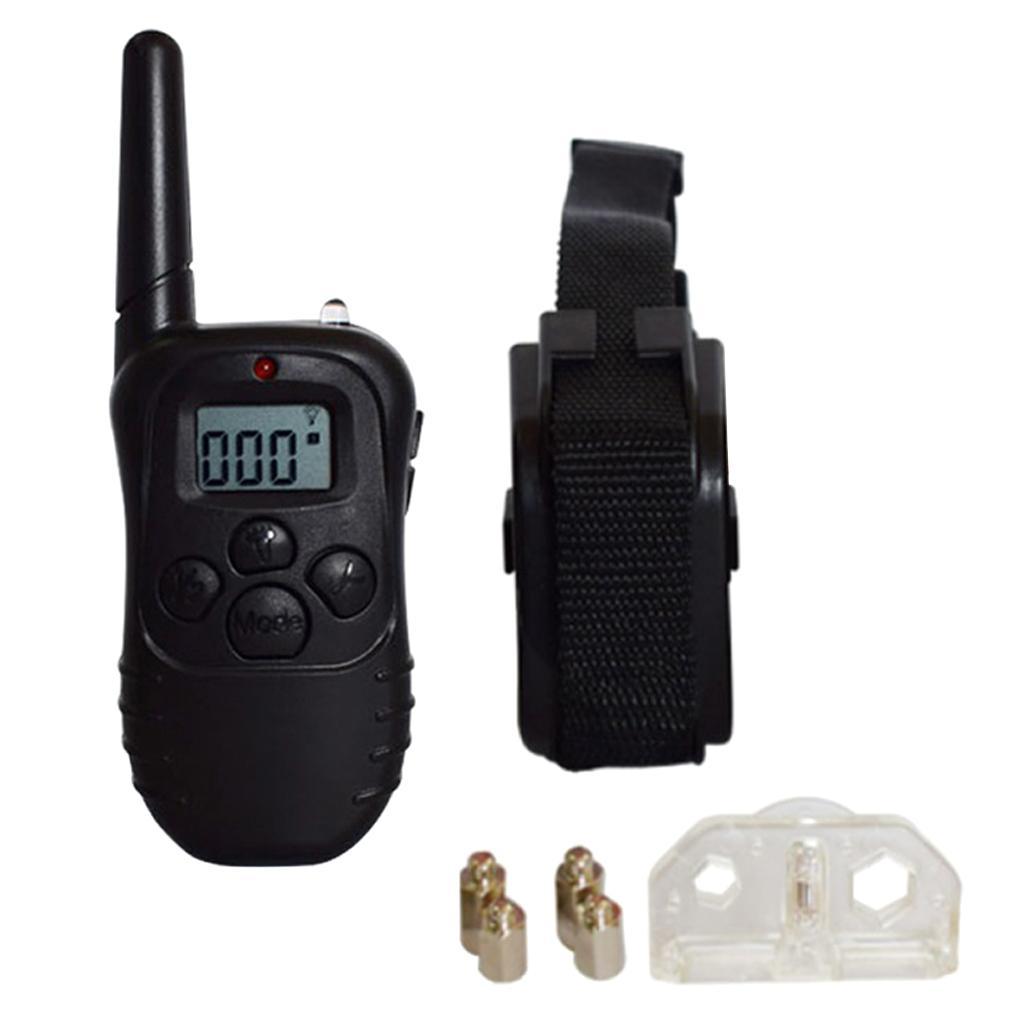 Black Waterproof 300 Meter Pet Dog Training Anti- Rechargeable Remote