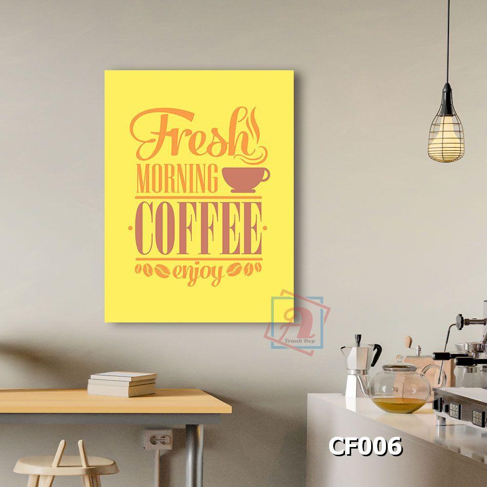 Tranh chữ nghệ thuật trang trí quán cafe kích thước 60x80cm - CF005-008