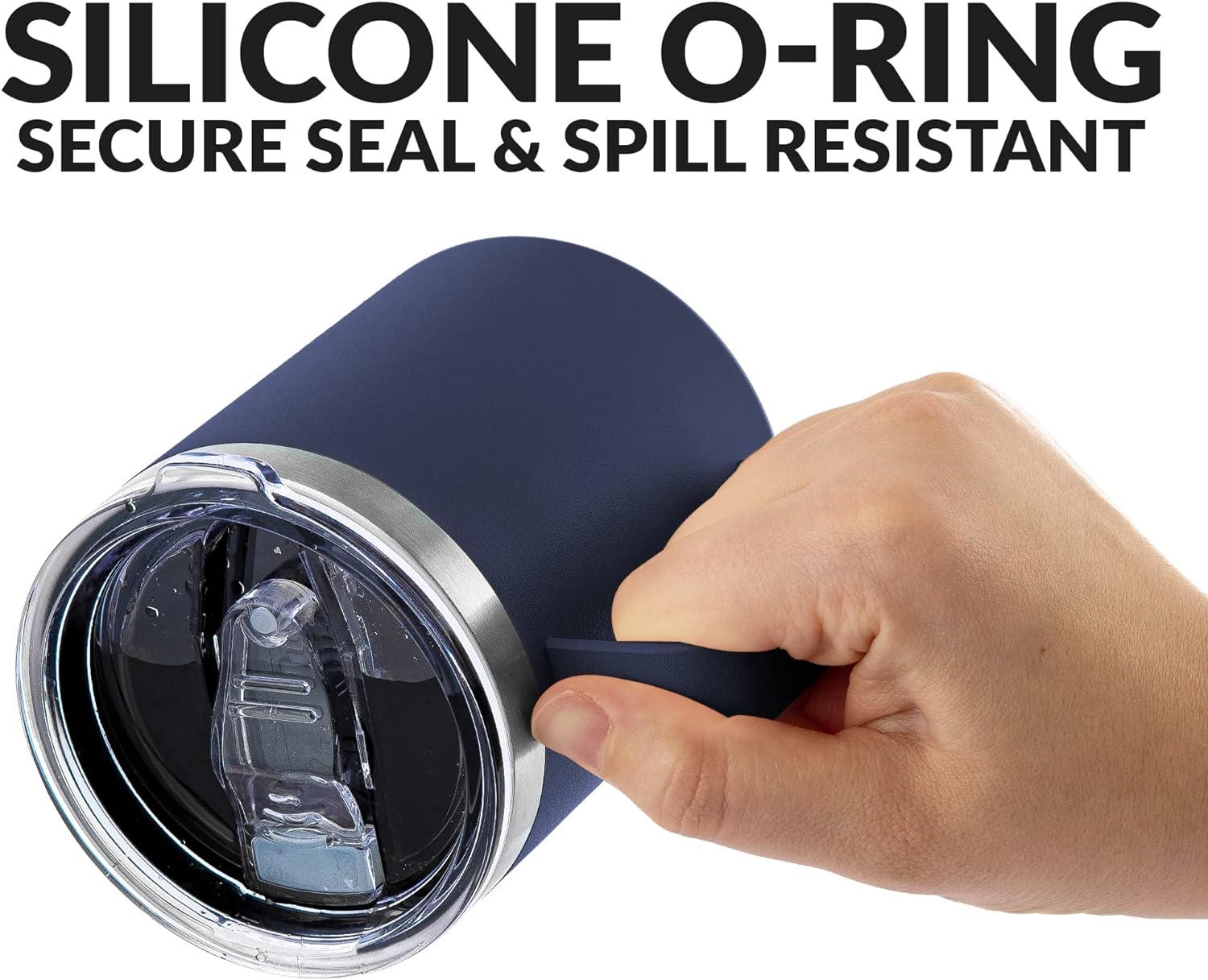 Mug cắm trại bằng thép không gỉ có tay cầm - Lớp đôi chân không bền