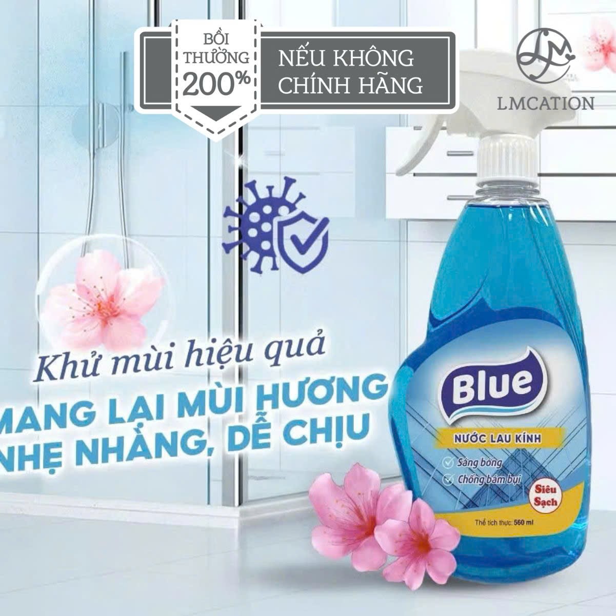 Nước lau kính đa năng kháng khuẩn