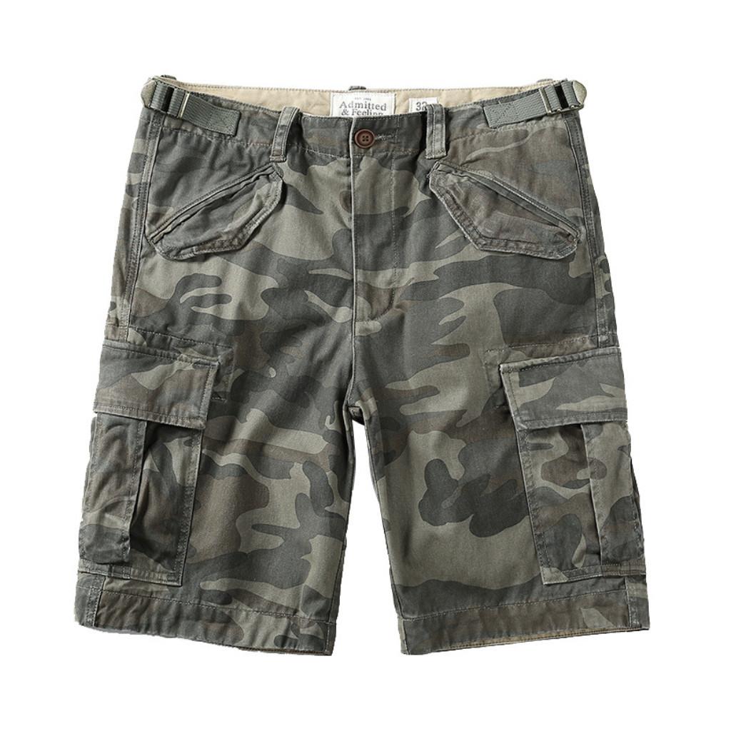 Quần short_ngắn Aber túi hộp đi dã ngoại_phượt - camo xanh 2