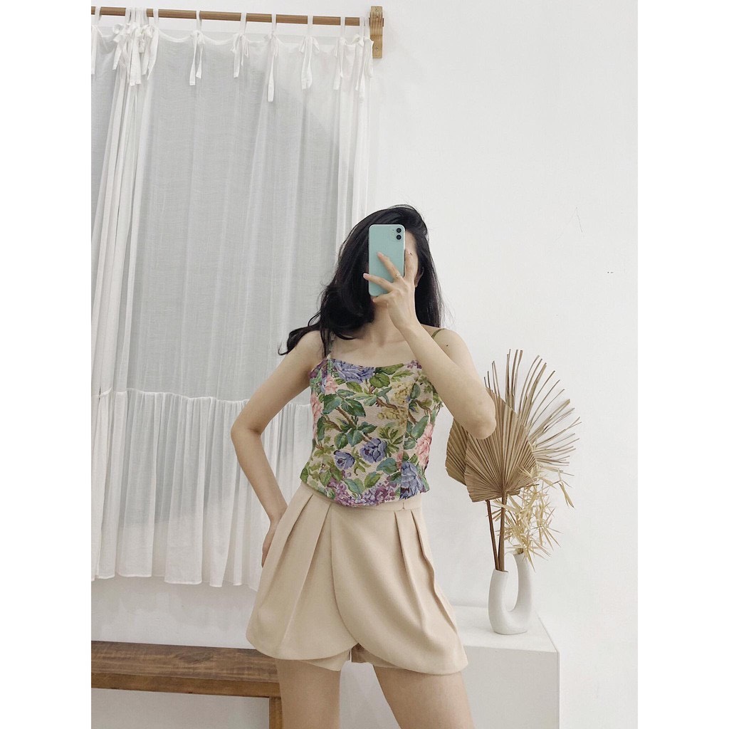 YU CHERRY | Áo nữ Pattern Scarf Cami Top YA356