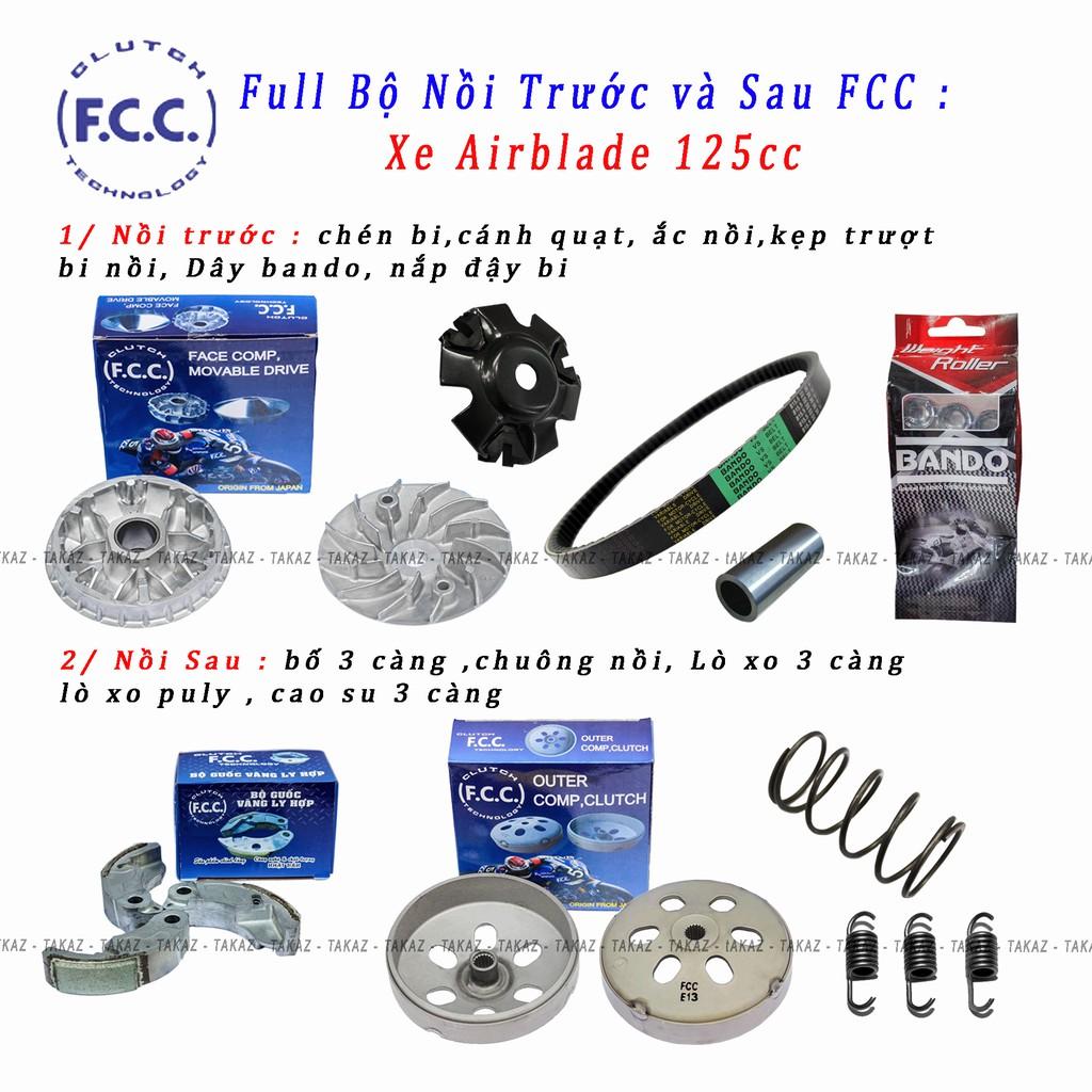 A4 Trọn Bộ nồi FCC trước và Nồi Sau Honda AB 125/150 - PCX Đời 2015-2016