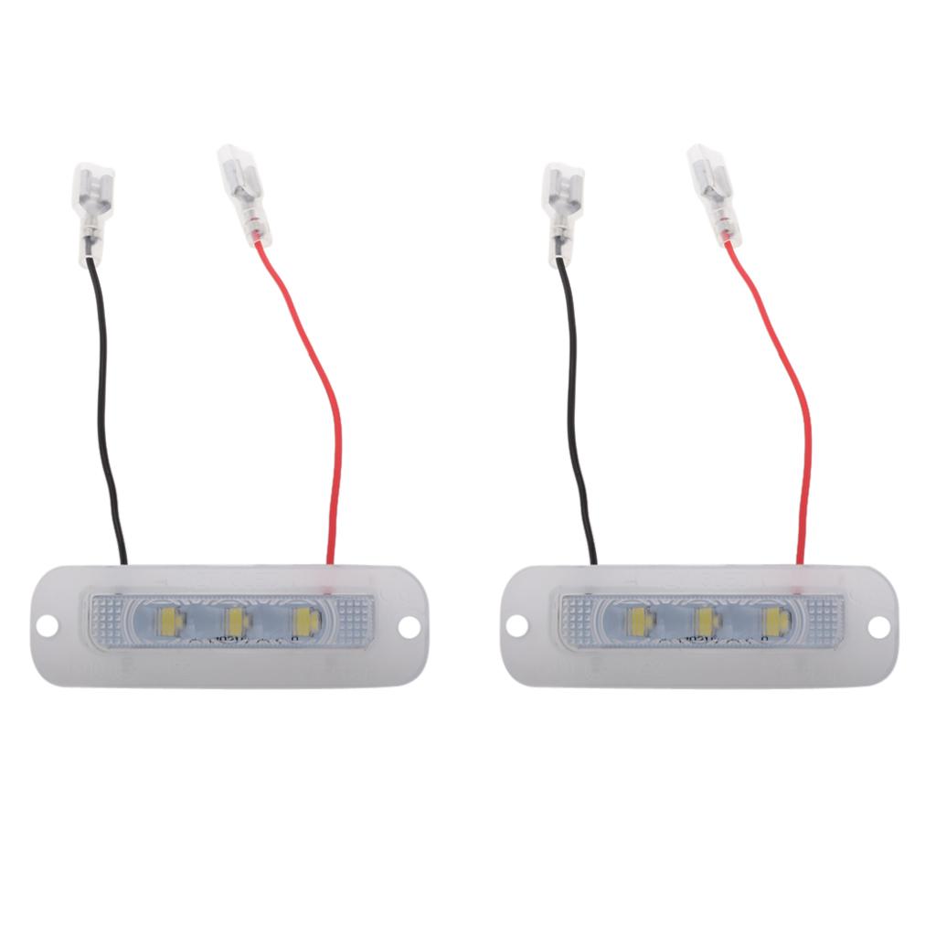 2 Pieces LED Number License Plate Light Lamp for Benz W463 G Class G500 G550
