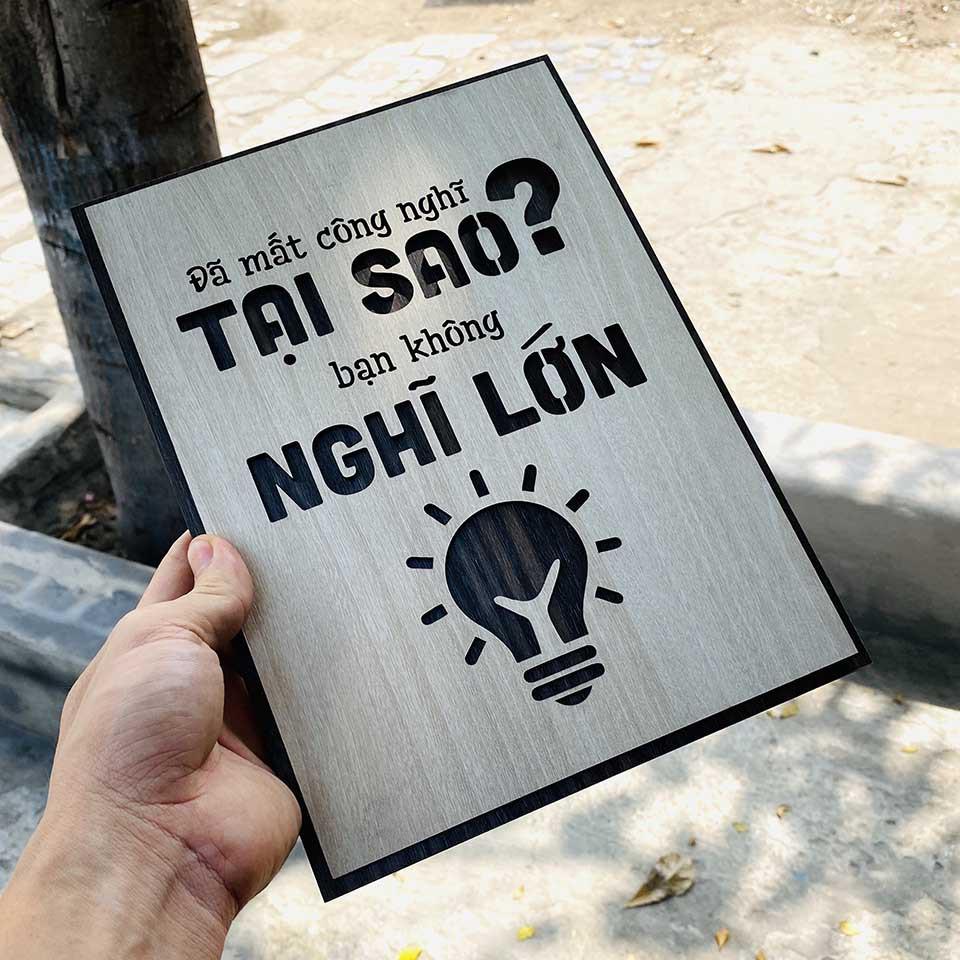 Tranh động lực TBIG037 - "đã mất công nghĩ tại sao không nghĩ lớn" TBIG037