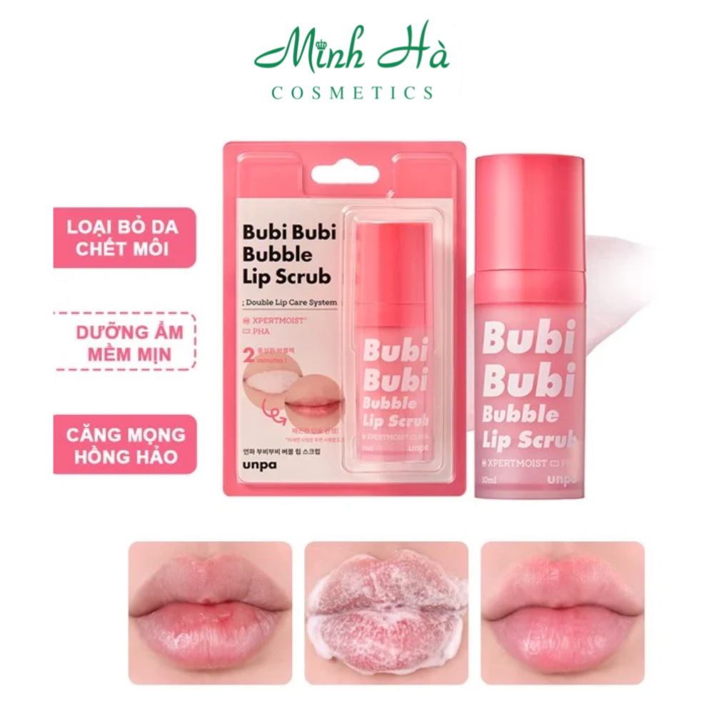 Tẩy da chết môi Bubi Bubi Lip 10ml giúp môi ẩm mịn và mềm mại