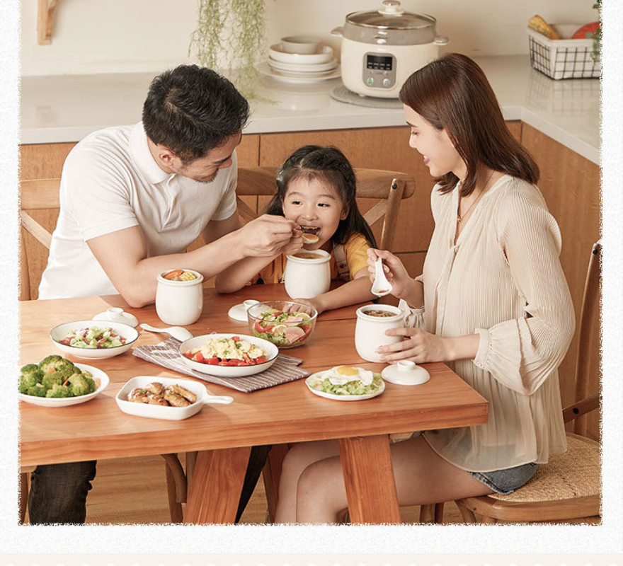 Nồi nấu chậm BEAR DDR-C25K1, 2.5 lít, nấu cháo, ninh, hầm, hấp cách thủy, sử dụng gốm sứ cao cấp - Hàng chính hãng