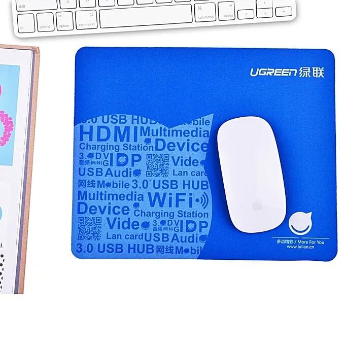 Ugreen UG20312LP126TK 260x210x2mm mouse pad màu Xanh Miếng lót chuột chất liệu cao su mousepad - HÀNG CHÍNH HÃNG