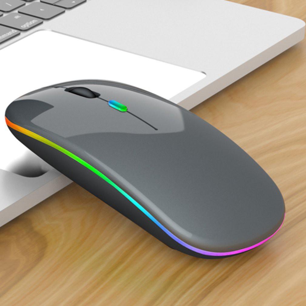 Chuột không dây A2 / đèn LED RGB / áp dụng cho máy tính, laptop / bấm không ồn, khoảng cách tín hiệu 10-20m