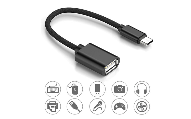 Cáp OTG USB Cái-MicroUSB
