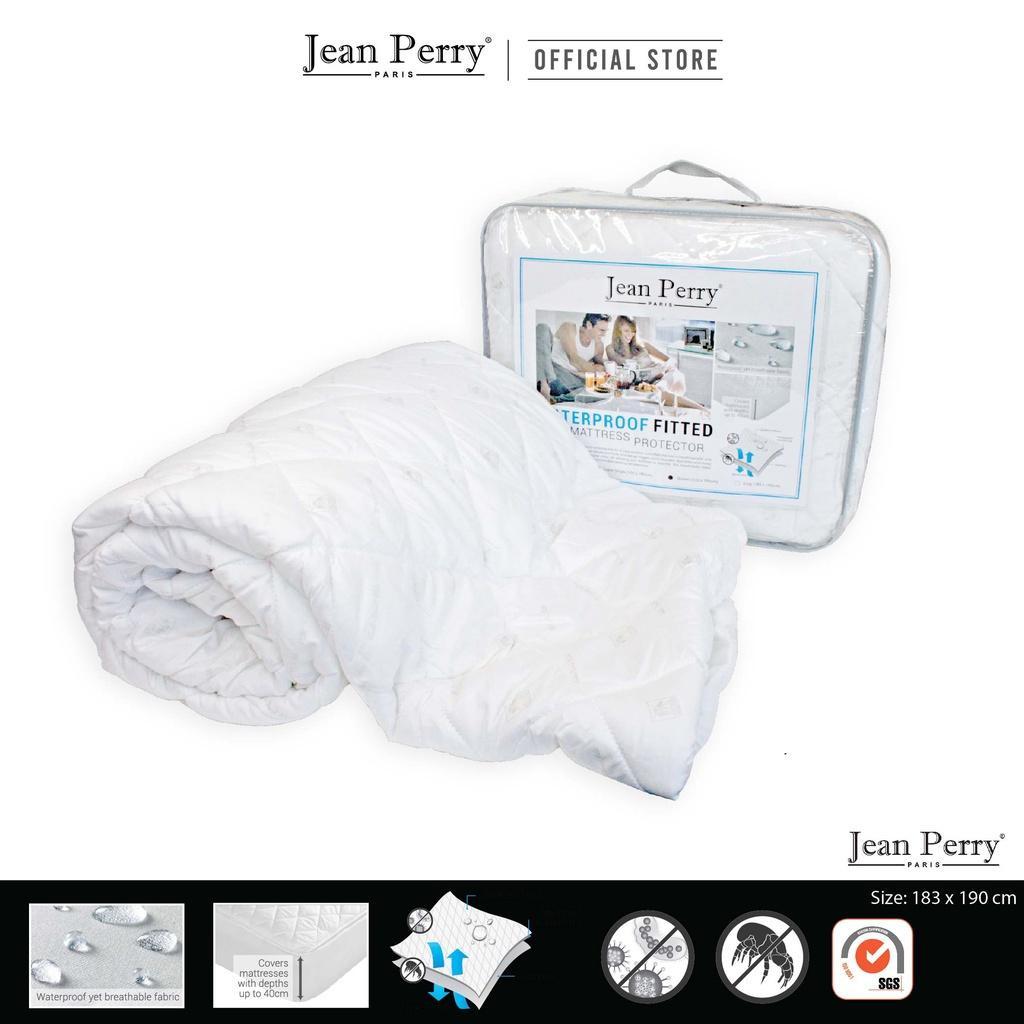 Bọc nệm tấm bảo vệ nệm Topper chống thấm nước Jean Perry Micro Fibre 1m6x2m 1m8x2m +40cm