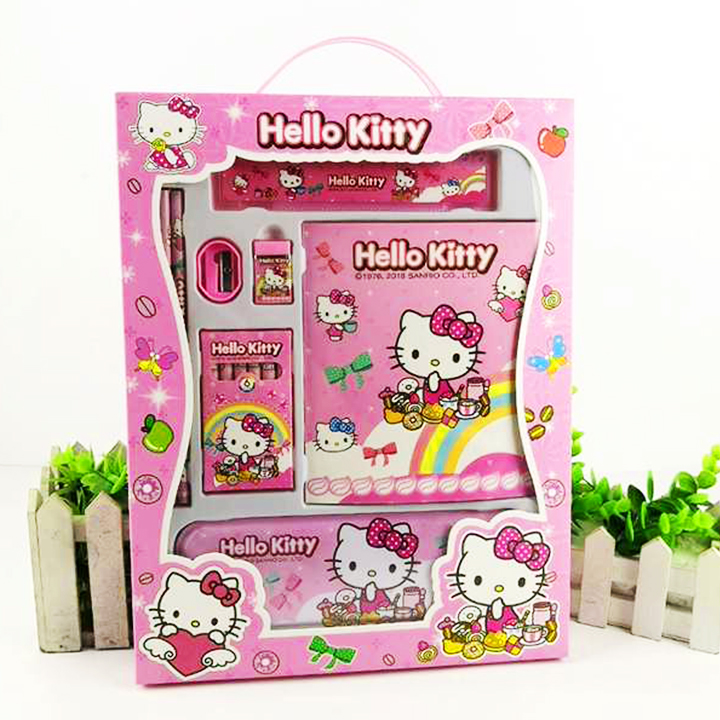 Dụng cụ học tập 8 món hình Kitty