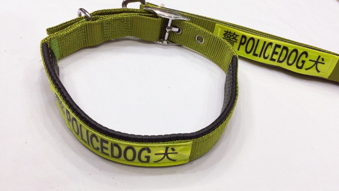 Bộ dây và vòng cổ cho chó Police size 2cm