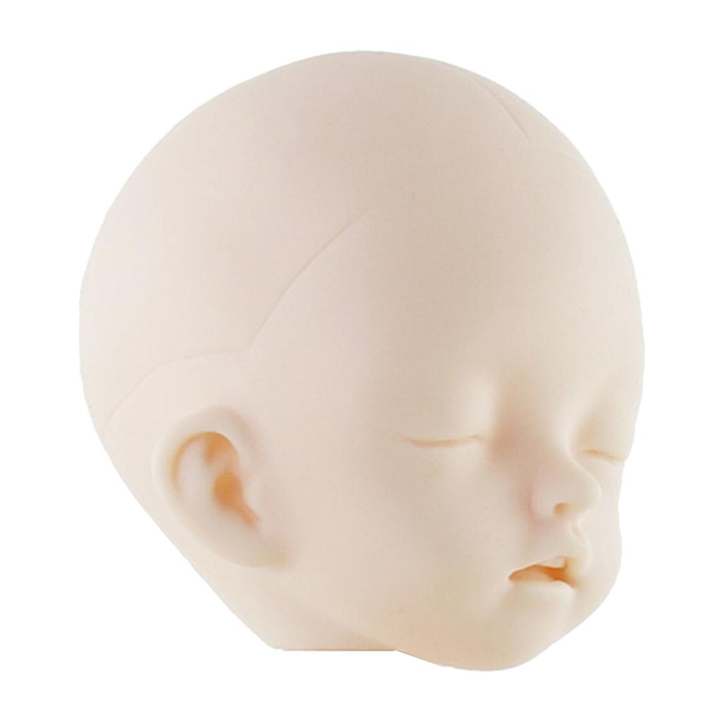 1/6  Joint Dolls Head Mold (No Makeup) DIY Dolls Accessory White Skin