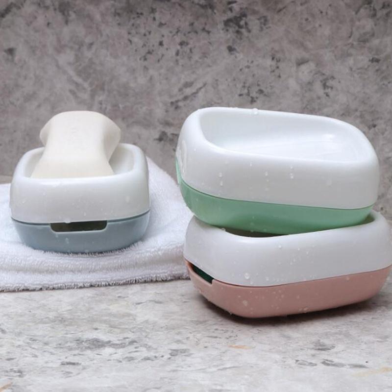 Hộp đựng xà phòng 2 lớp tích hợp bàn chải làm sạch đa năng