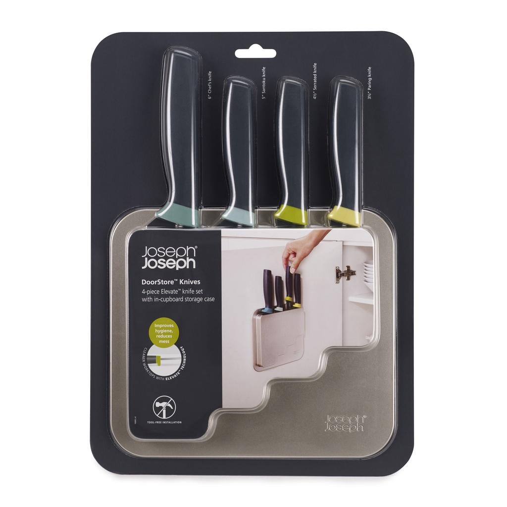 Joseph Joseph - Bộ dao gắn tường cao cấp DoorStore Knives 4-piece Kitchen Knives Set