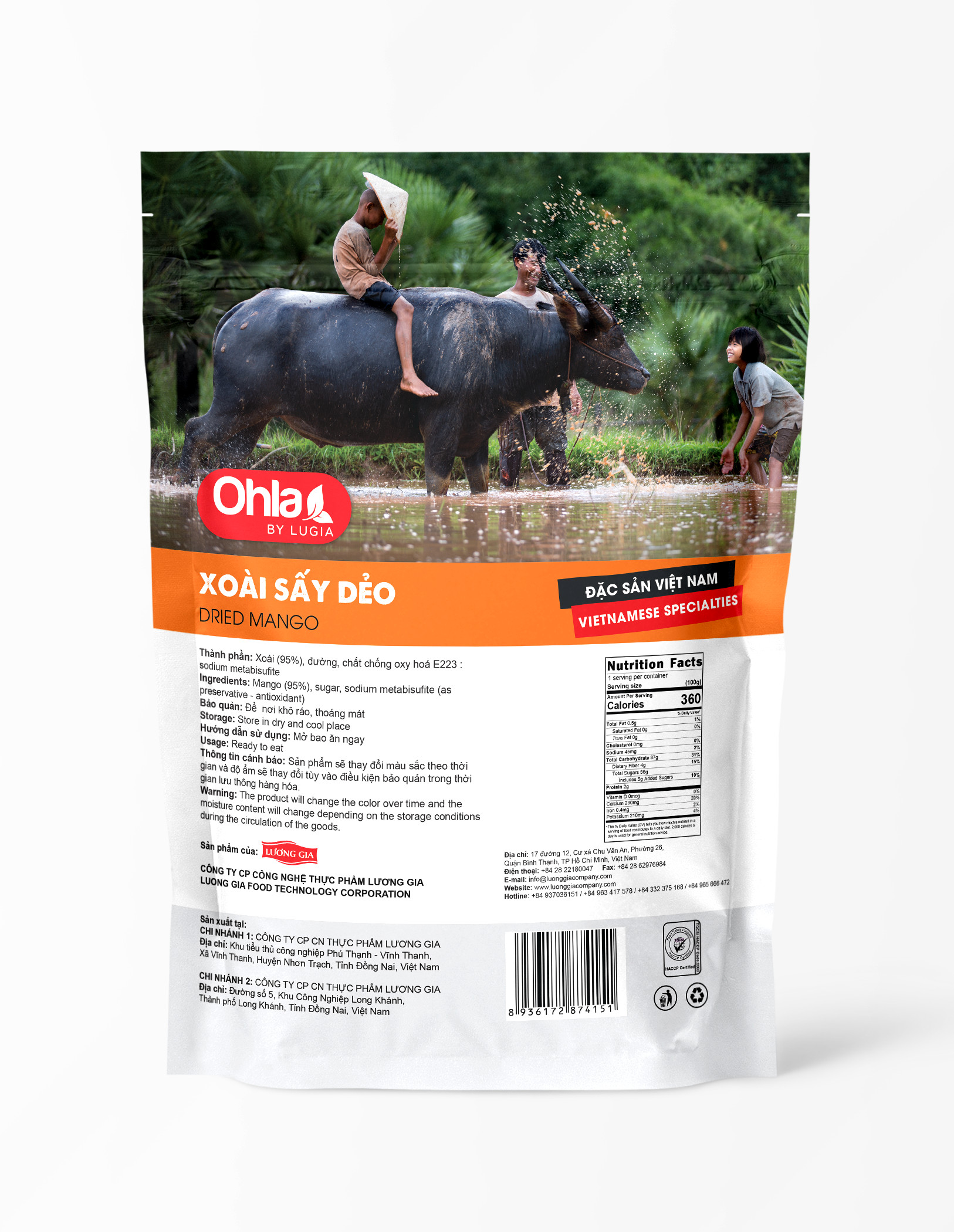 Xoài sấy dẻo Ohla 1kg