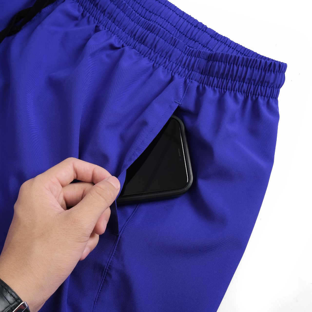 QUẦN THỂ THAO NAM 1 LỚP - 2 TÚI MOTIVE SPORT SHORT MEN 2 POCKET - Xanh