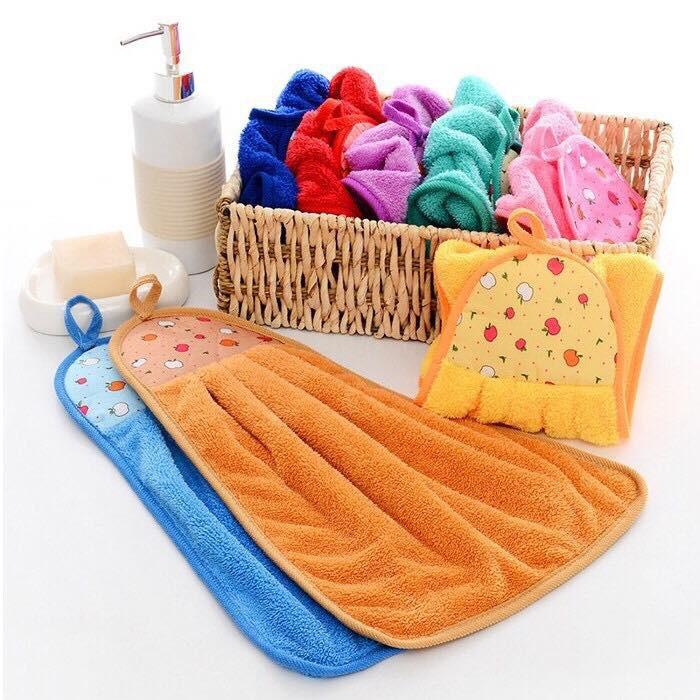 Khăn Lau Tay Nhà Bếp - KHĂN LAU TAY COTTON siêu thấm mịn