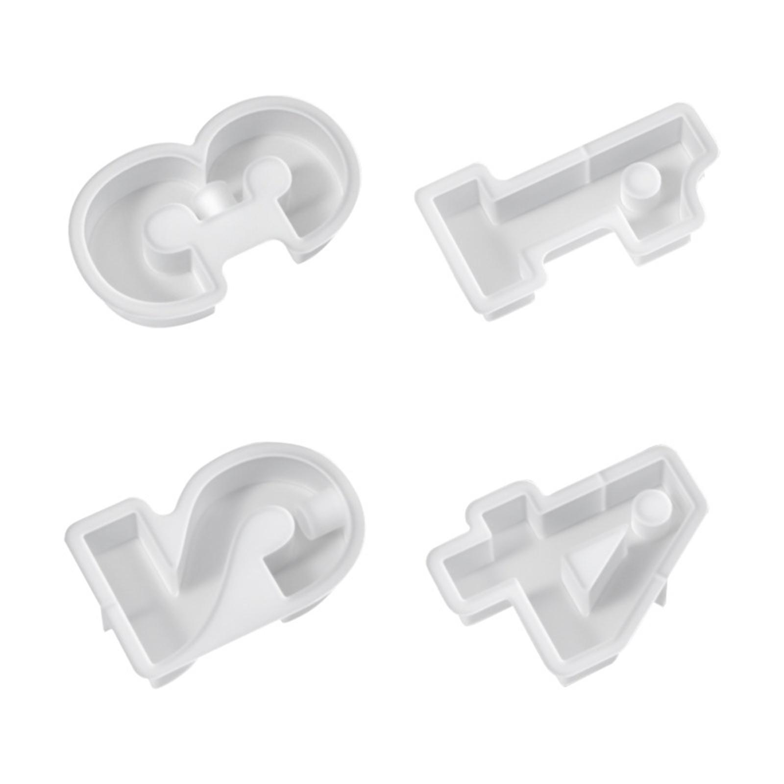 Epoxy Resin Candle Holder Die Easy to Demold Number Candlestick Silicone Die