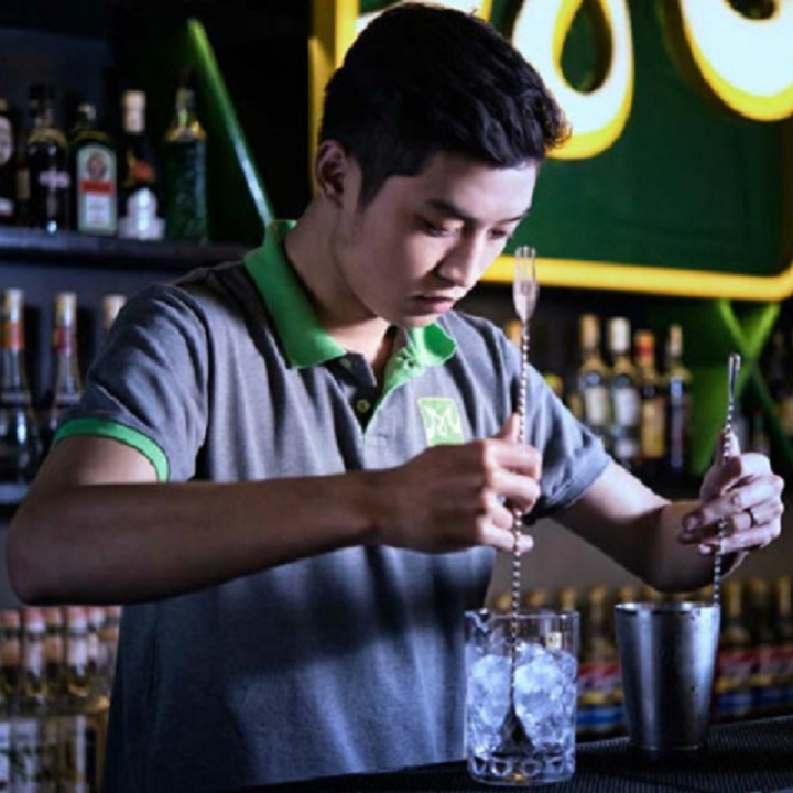 Muỗng khuấy inox pha chế quầy bar 2 đầu cao cấp
