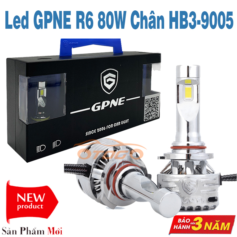 Bộ Đèn Led Tăng Sáng GPNE R6 80W Chân HB3-9005 Chính Hãng , Cho Xe Con Và Xe Tải