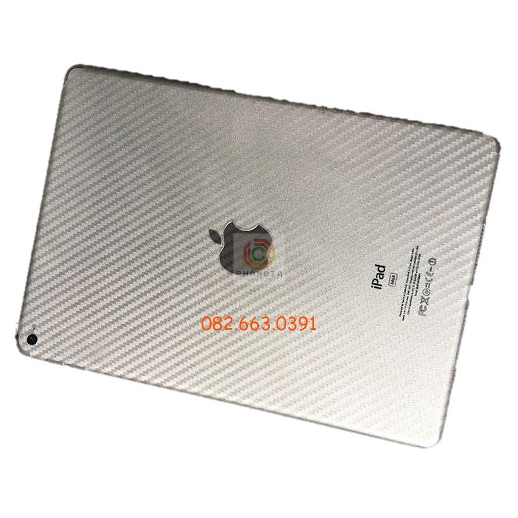 Miếng dán mặt lưng skin carbon dành cho iPad Pro 9.7 inch