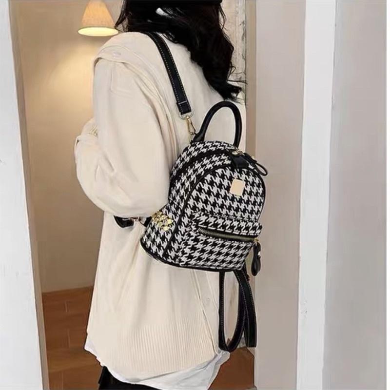 Balo Mini Nữ Thời Trang Du Lịch Đi Học Đi Chơi, Balo Đẹp Ulzzang Caro Phong Cách Hàn Quốc
