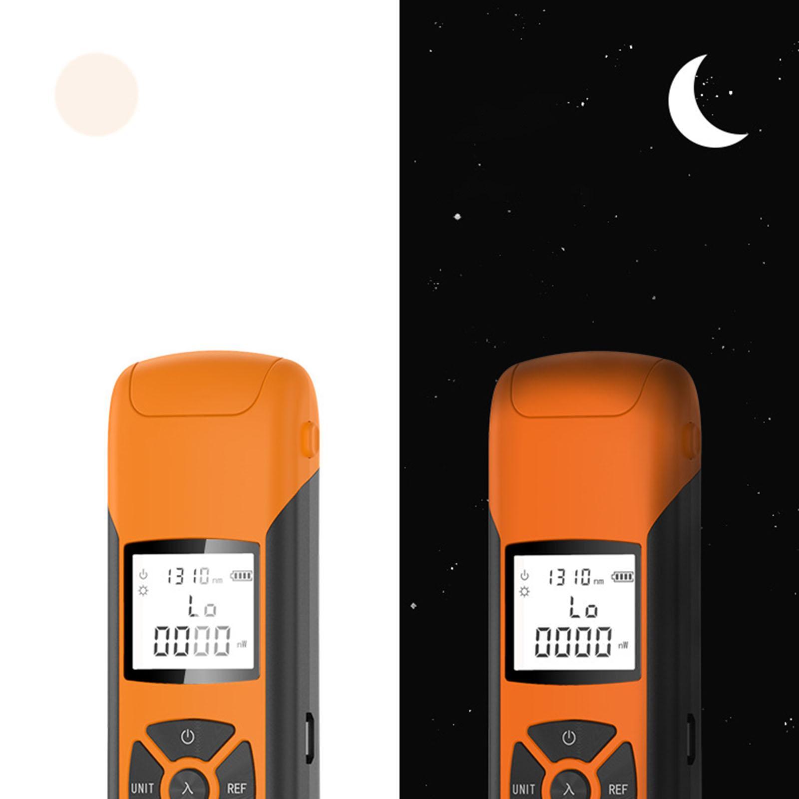 FC/SC/ST Universal USB Rechargeable Fiber Optic Power Meter With Flashlight