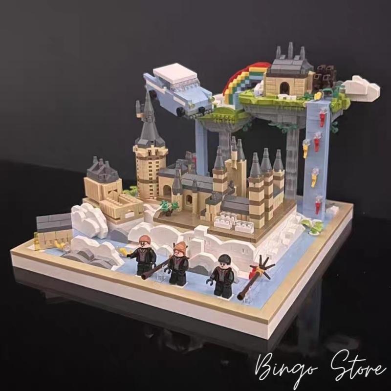 MÔ HÌNH LẮP RÁP LÂU ĐÀI HOGWARTS 3088 CHI TIẾT